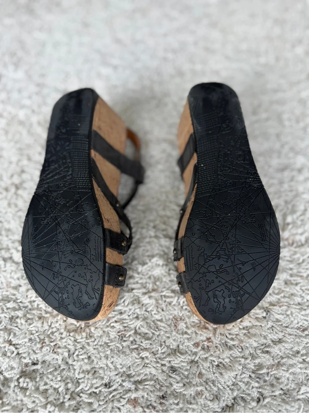bussola Woven Strappy Slingback Sandals - Black